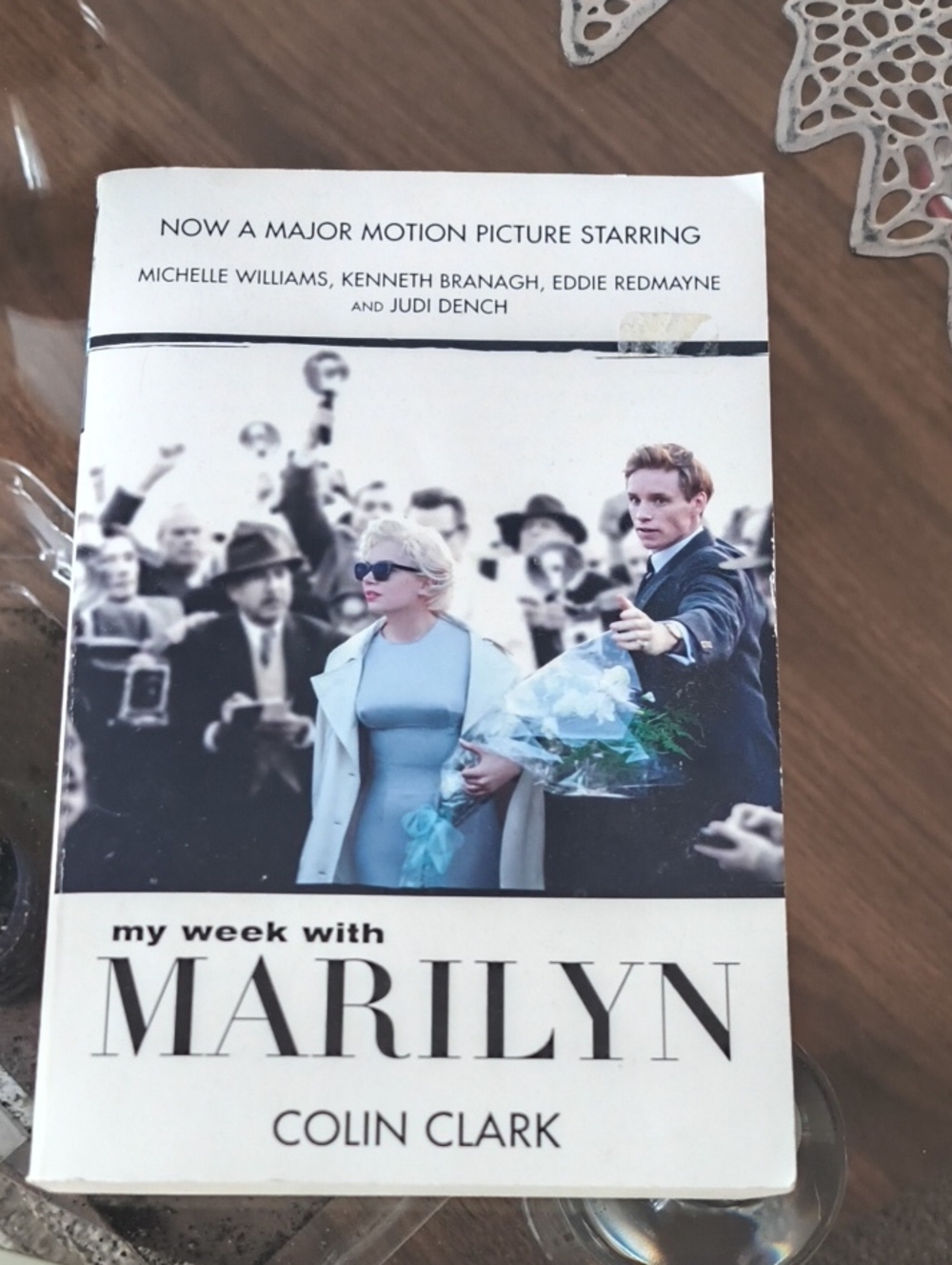 My Week with Marilyn Paperback Book - Light Blue / White Cover